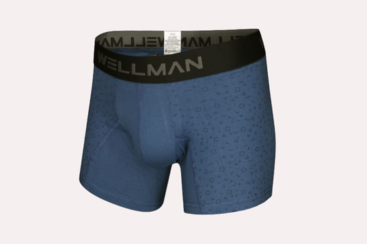 BOXER CLASICO ESTAMPADO AZUL PIEDRA